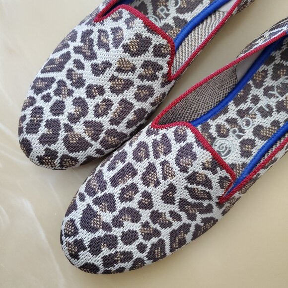 Rothy's The Loafer in the Mocha Spot Leopard Print Size 8.5 - Picture 2 of 13
